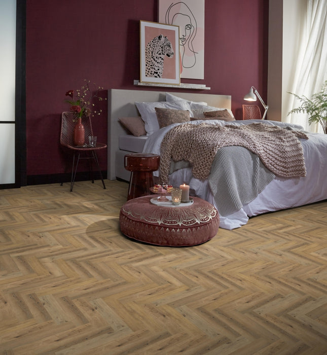 Ambiant Spigato Essenzo Dark oak | Visgraat Klik PVC