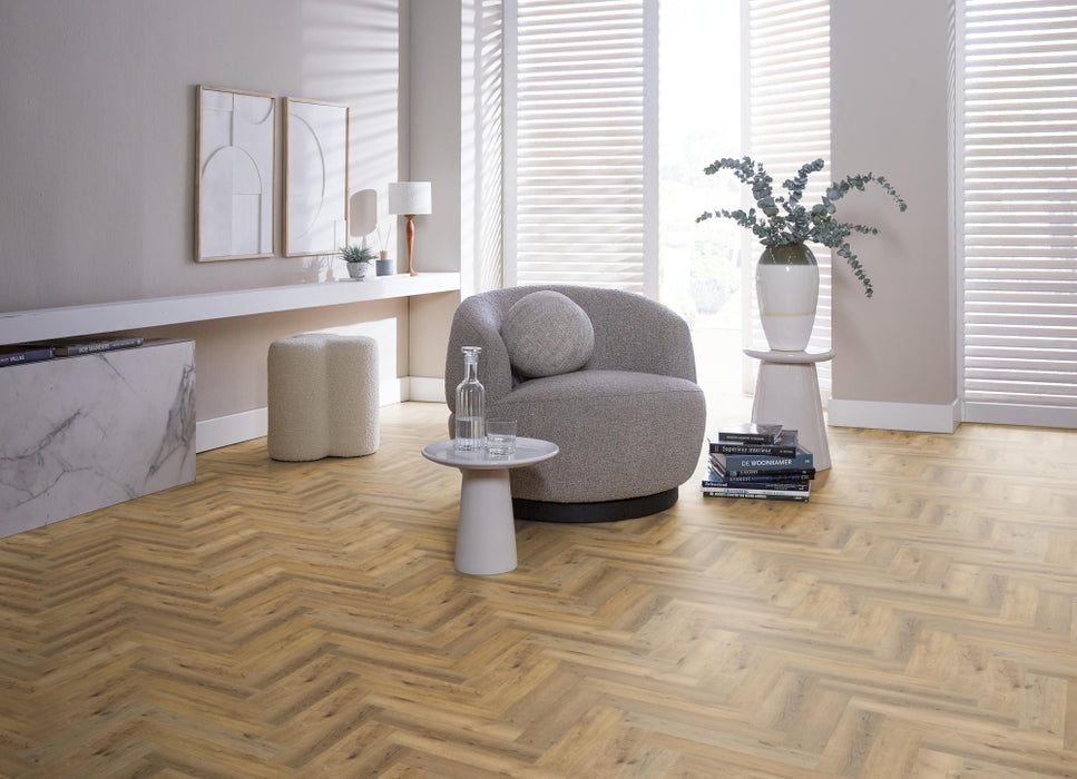 Ambiant Spigato Essenzo Dark oak | Visgraat Klik PVC