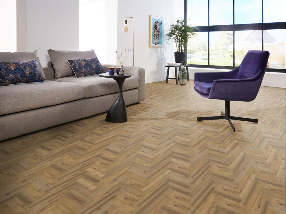 Ambiant Spigato Essenzo Dark oak | Visgraat Klik PVC