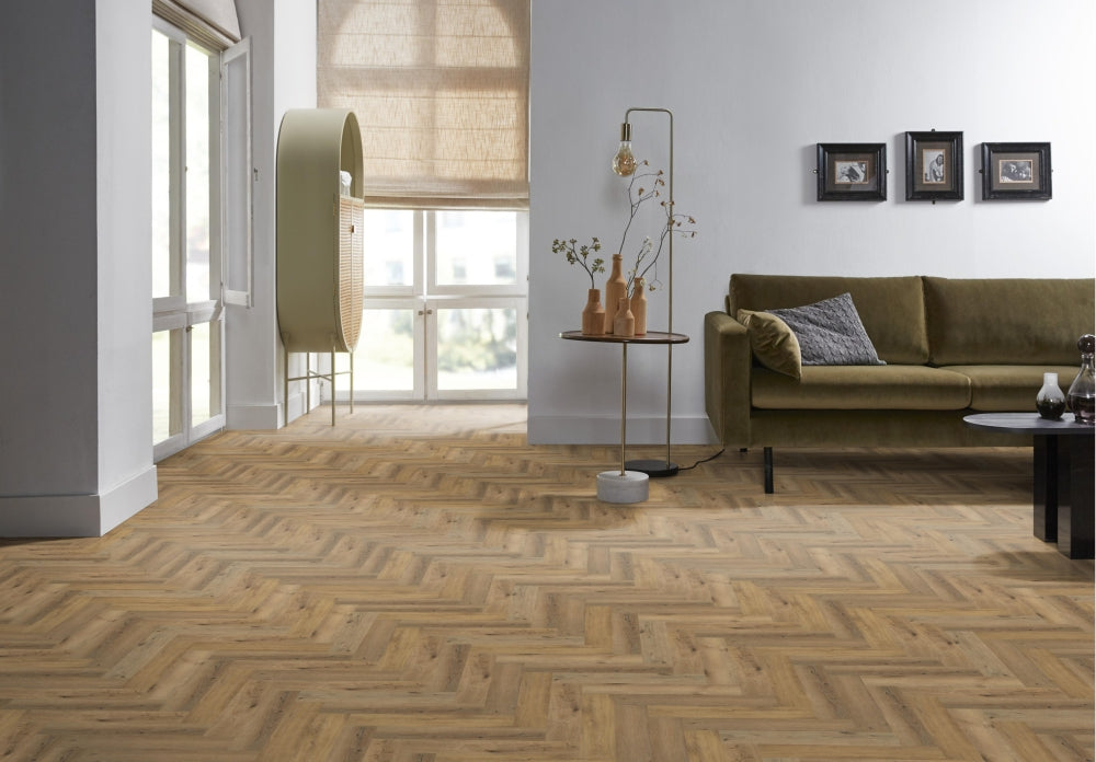 Ambiant Spigato Essenzo Dark oak | Visgraat Klik PVC