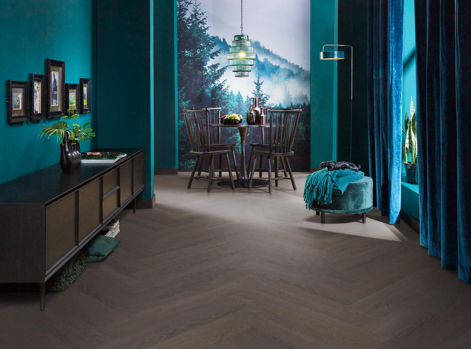 VT Wonen Herringbone Charcoal | Visgraat Klik PVC