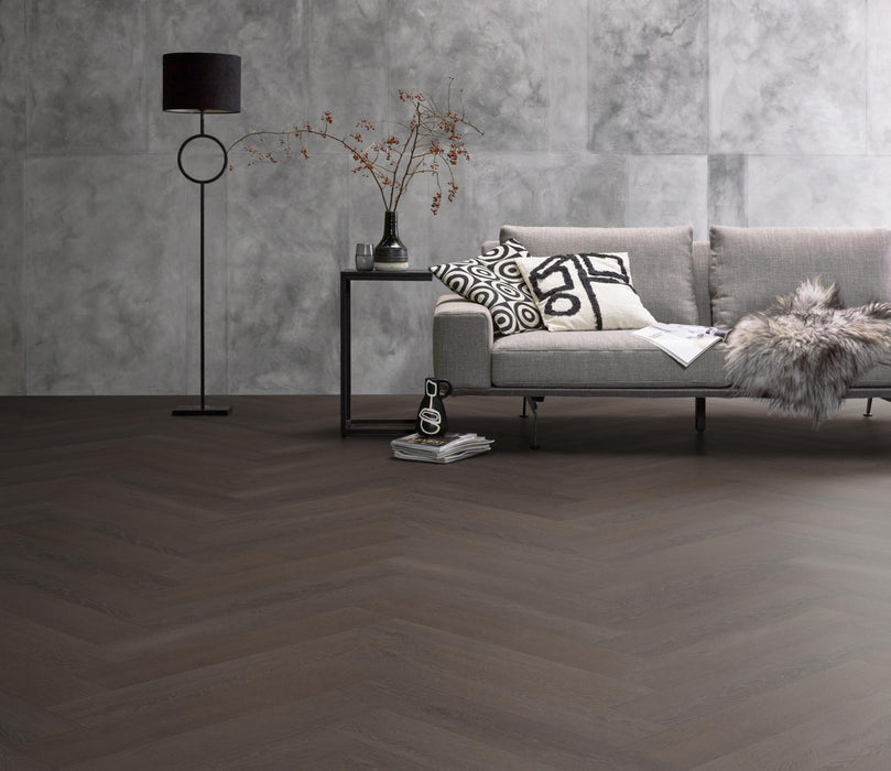 VT Wonen Herringbone Charcoal | Visgraat Klik PVC