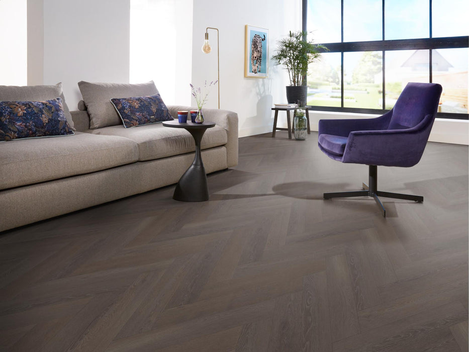 VT Wonen Herringbone Charcoal | Visgraat Klik PVC