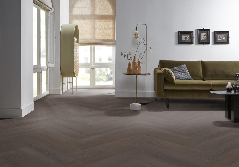 VT Wonen Herringbone Charcoal | Visgraat Klik PVC