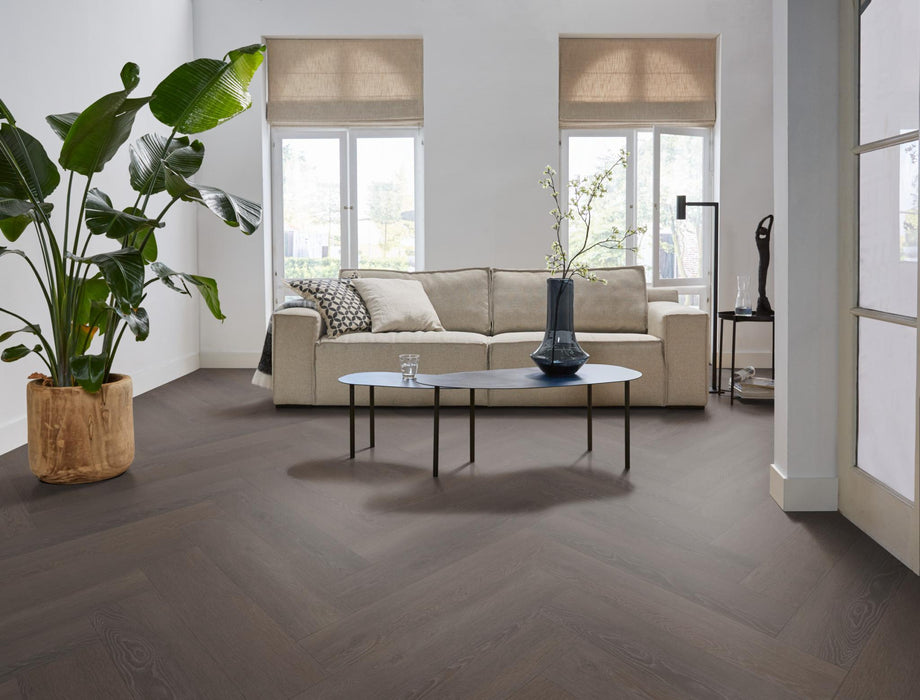 VT Wonen Herringbone Charcoal | Visgraat Klik PVC