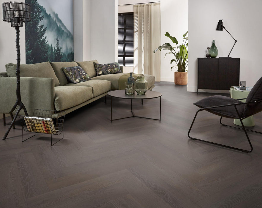 VT Wonen Herringbone Charcoal | Visgraat Klik PVC